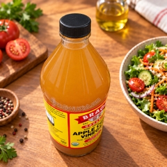 GIẤM TÁO HỮU CƠ BRAGG MỸ 946ML – ORGANIC APPLE CIDER VINEGAR (CÓ DẤM CÁI)