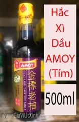 HẮC XÌ DẦU AMOY 250ML - 500ML (TÍM) - AMOY GOLD LABEL DARK SOY SAUCE