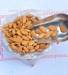 HẠT HẠNH NHÂN SỐNG 1KG - CÓ VỎ LỤA, NGUYÊN HẠT, LÀM SỮA, MÓN NƯỚNG