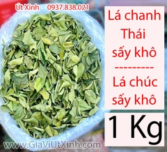LÁ CHANH THÁI SẤY KHÔ 1KG - LÁ CHÚC SẤY KHÔ - DRIED KAFFIR LEAVES (NGUYÊN LÁ)