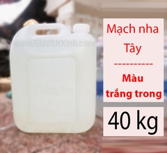 MẠCH NHA TÂY CAN LỚN 40KG - MẠCH NHA TRẮNG TRONG - RICE MALT SYRUP
