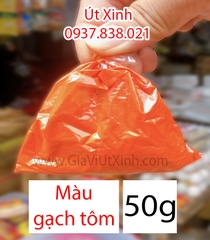 MÀU GẠCH TÔM THỰC PHẨM 50G - ORANGE RED POWDER - MÀU BÚN RIÊU - MÀU GẠCH CUA