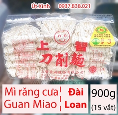 MÌ SỢI RĂNG CƯA GUAN MIAO 900G - MÌ ĐŨA ĐÀI LOAN SỢI GỢN DAO XẮT