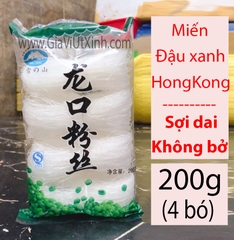 MIẾN ĐẬU XANH HONGKONG 200G - BÚN TÀU HONGKONG - LONGKOU VERMICELLI (BEANSTHREAD)