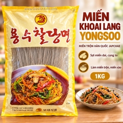 MIẾN KHOAI LANG YONGSOO 1KG – MIẾN TRỘN HÀN QUỐC JAPCHAE