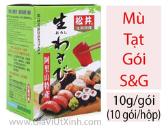 MÙ TẠT GÓI S&G 10G (10 GÓI/HỘP) - WASABI (10-PACK)