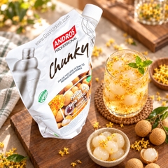 MỨT CHUNKY NHÃN & HOA MỘC TÊ ANDROS 1KG – LONGAN & OSMANTHUS (CÓ MIẾNG TRÁI CÂY)