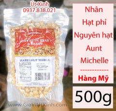 NHÂN HẠT PHỈ NGUYÊN HẠT AUNT MICHELLE 500G - DRY NUTS, PEAS & BEAN HAZELNUT WHOLE  AUNT MICHELLE