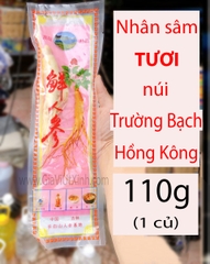 NHÂN SÂM TƯƠI NÚI TRƯỜNG BẠCH HONG KONG 110G 1 CỦ - HONG KONG FRESH GINSENG