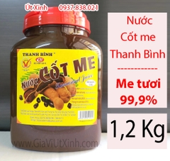 NƯỚC CỐT ME THANH BÌNH 1,2 KG - TAMARIND JUICE -  NGUYÊN CHẤT 99,9%
