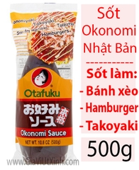 NƯỚC SỐT OKONOMI OTAFUKU 500G - SỐT LÀM BÁNH XÈO NHẬT BẢN + TAKOYAKI