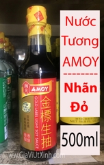 NƯỚC TƯƠNG AMOY (NHÃN ĐỎ) 500ML - GOLD LABEL LIGHT SOY SAUCE
