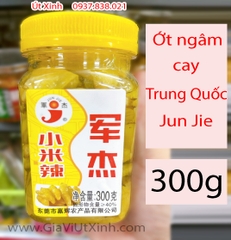 ỚT TRÁI NGÂM CAY TRUNG QUỐC JUN JIE 300G - CHINESE PICKLED HOT CHILI PEPPERS