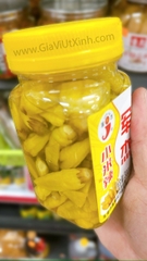 ỚT TRÁI NGÂM CAY TRUNG QUỐC JUN JIE 300G - CHINESE PICKLED HOT CHILI PEPPERS