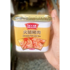 PATE THỊT HEO ĐÓNG HỘP HONG KONG 340G - SKY DRAGON CHOPPED PORK AND HAM