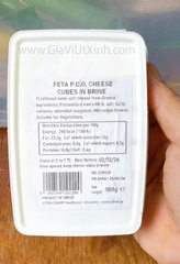 PHÔ MAI FETA LYTRAS 180G - PHÔ MAI SỮA CỪU HY LẠP NGÂM NƯỚC MUỐI