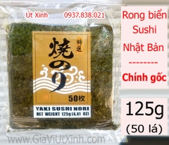 RONG BIỂN SUSHI NHẬT BẢN 125G 50 LÁ - RONG BIỂN CUỘN CƠM, KIMBAP - RONG BIỂN NƯỚNG AKURUHI