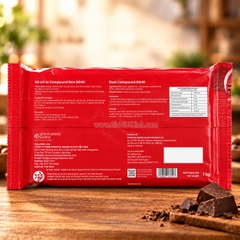 SÔ CÔ LA COMPOUND ĐEN GRAND-PLACE D040 1KG – PURATOS DARK CHOCOLATE