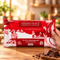 SÔ CÔ LA COMPOUND ĐEN GRAND-PLACE D040 1KG – PURATOS DARK CHOCOLATE