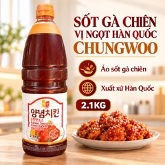 SỐT GÀ CHIÊN VỊ NGỌT HÀN QUỐC CHUNGWOO 2.1KG – SỐT YANGNYEOM VỊ DỊU - KOREAN SEASONED FRIED CHICKEN MILD SAUCE [NT]