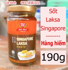 SỐT LAKSA SINGAPORE 190G - WOH HUP LAKSA PASTE, CAY NỒNG ĐẬM ĐÀ