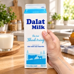 SỮA TƯƠI THANH TRÙNG DALAT MILK 950ML - NGUYÊN CHẤT