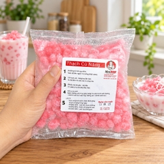 THẠCH CỦ NĂNG ÁO BỘT HỒNG DÂU MRS NHI 500G - TOPPING CHÈ, TRÀ SỮA [NT]