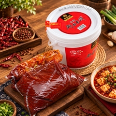 TƯƠNG ĐẬU BẢN JUNLEYUAN 6KG – TƯƠNG LÀM ĐẬU HŨ TỨ XUYÊN (DOUBANJIANG)