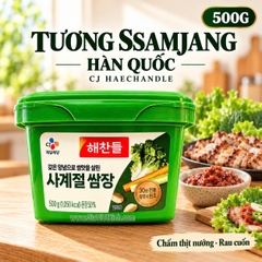 TƯƠNG ĐẬU NÀNH SSAMJANG 500G – TƯƠNG TRỘN ĂN LIỀN CJ HAECHANDLE