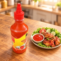 TƯƠNG ỚT CAY NỒNG CON GÀ VĨNH THUẬN 500ML - EXTRA HOT CHILI SAUCE (LỐC 6 CHAI)