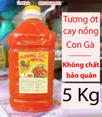 TƯƠNG ỚT CAY NỒNG CON GÀ VĨNH THUẬN 5KG -  EXTRA HOT CHILI SAUCE