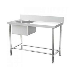 Chậu rửa 1 hố inox kèm bàn lệch phải