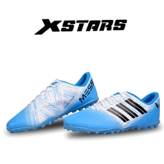 Giày đá bóng messi X-STARS Xanh Trắng