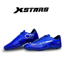 Giày đá banh X-stars CR7 Xanh (Blue Metallic)