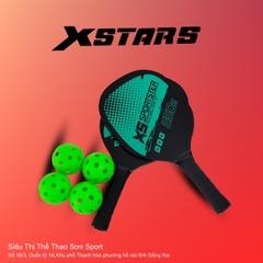 Combo 2 Vợt Pickleball XStars XS-Sportster Xanh Mint + 4 Bóng