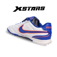 Giày Đá Banh XSTARS VICTORY Trắng Xanh Cam