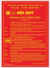 Bộ nội quy tiêu lệnh 4 mảnh Kentom