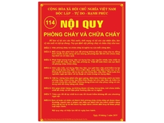 Biển nội quy phòng cháy chữa cháy