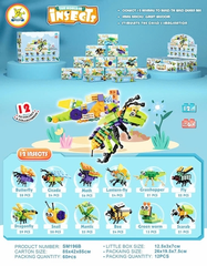 ĐCN - Lego côn trùng mã SM196B ( bán 12b/ khay) SL tính theo bộ