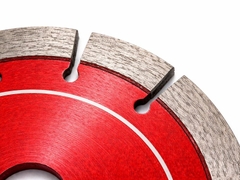 Răng lưỡi cắt kim cương đỏ 180mm phân đoạn