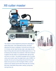 Máy Mài Dao Cụ X6 Cutter Master. Giải Pháp Mài Dao CNC Chính Xác Cao