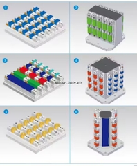 Ê tô cơ nhiều vị trí HT107-100×700 | Ê tô CNC 4 vị trí lực kẹp 3.000 kgf