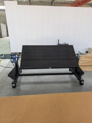 Bàn hàn xoay kích thước 2000x1000 chuyên dụng cho xưởng cơ khí