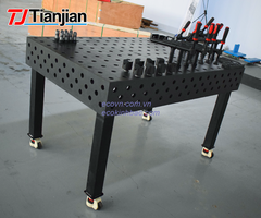 Bàn Gá Hàn Thép 3D D16 3000×1500mm Dùng Trong Cơ Khí Chính Xác