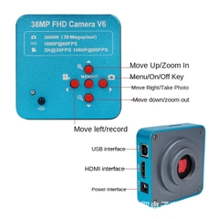 Kính hiển vi điện tử 38MP 2K khoảng cách 45cm