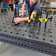 Bàn hàn kích thước 2000x1000mm dùng trong cơ khí chính xác.