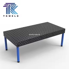 Bàn hàn kích thước 2000x1500mm dùng trong cơ khí chính xác.