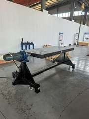 Bàn hàn xoay kích thước 1200x1200 chuyên dụng cho xưởng cơ khí