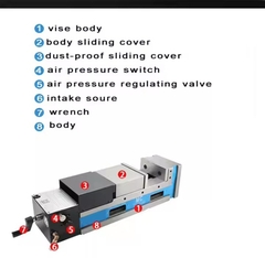 Ê tô khi nén, thủy lực DPV-6-160