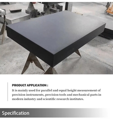 Bàn máp, bàn rà chuẩn đá granite kích thước 1800x1000x200mm.